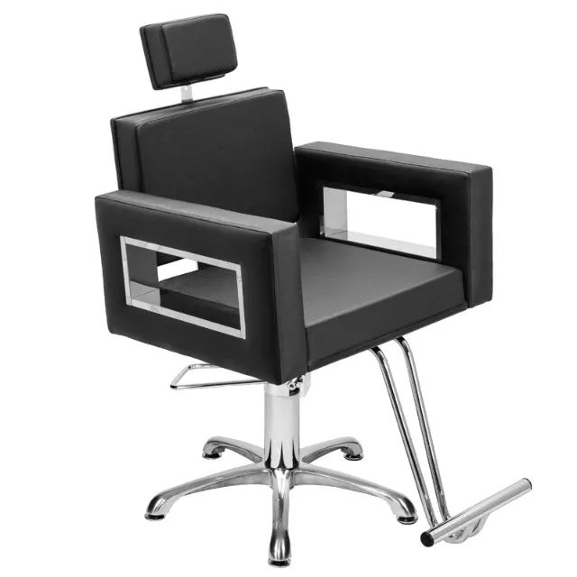 Cadeira de Salão Lisboa Inox Fixa Base Estrela