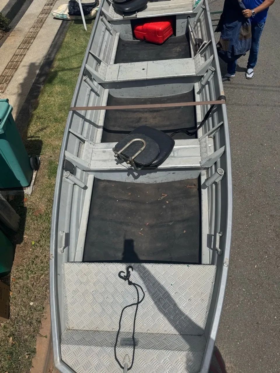 Canoa 5 metros calaça de alumínio - Foto 12