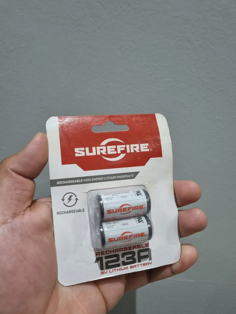 Baterias Recarregáveis Surefire 123A