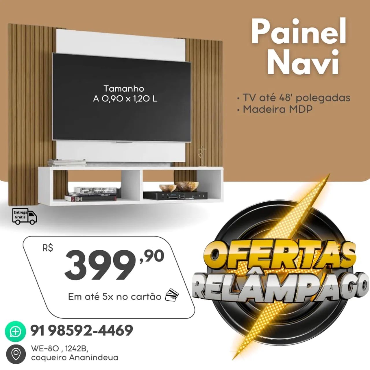 Painel de Tv até 48 Polegadas Promoção 