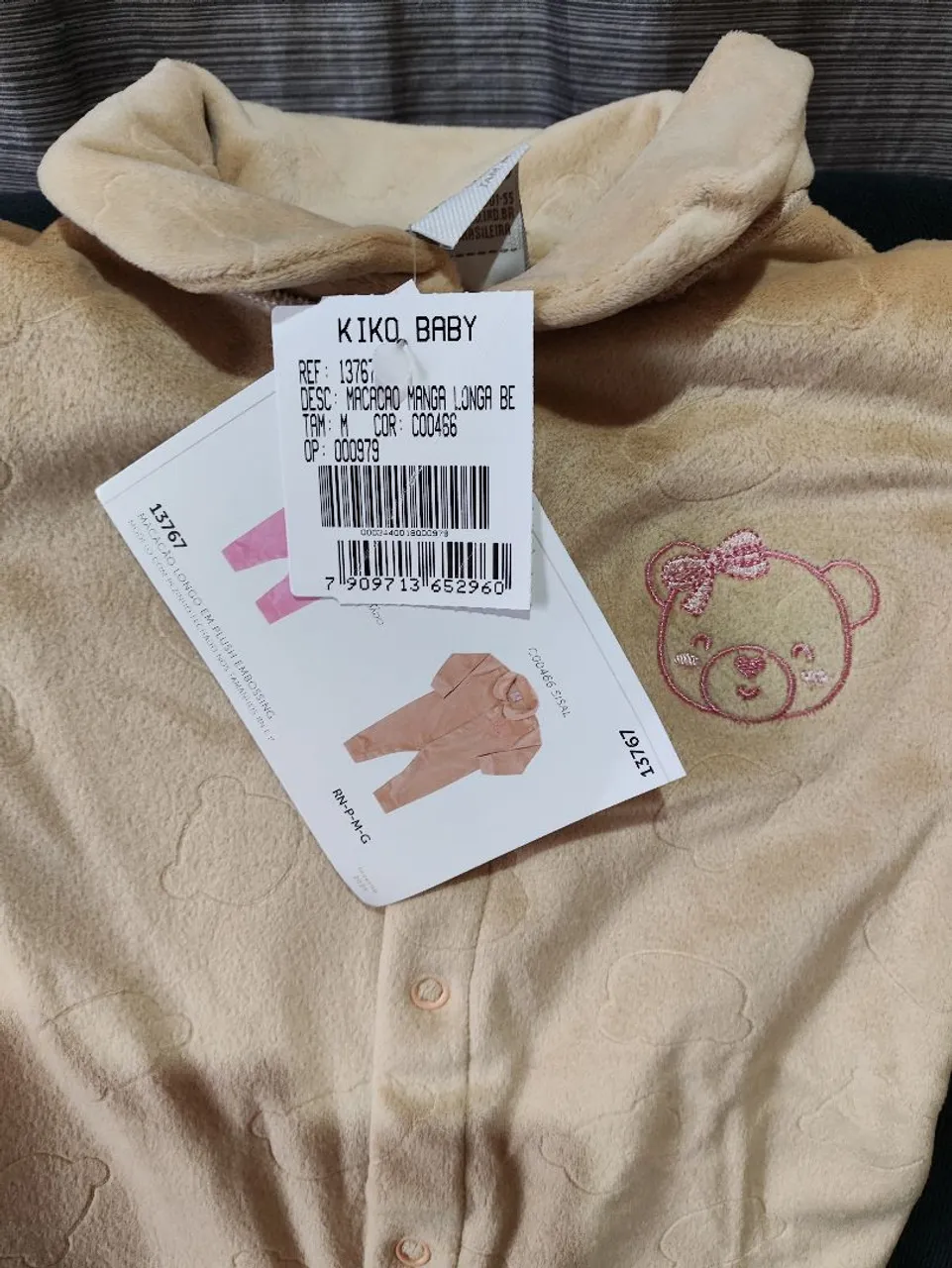 Macacão Manga Longa Bebê Kiko Baby