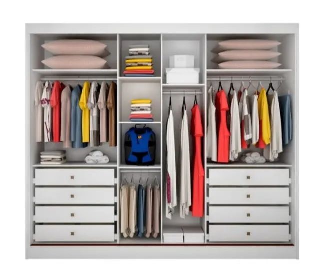 Guarda Roupa 100% MDF 3 Portas 8 Gavetas varios modelos - Foto 2