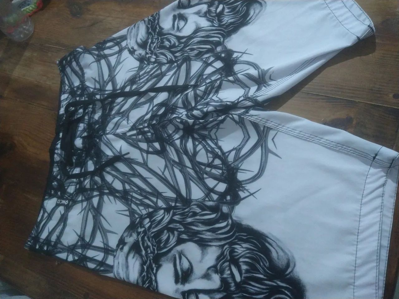 Bermuda Mcd ,Shorts de Praia com Estampa de Jesus - Foto 2