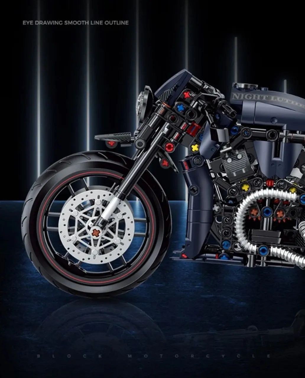 Tipo Lego Moto Custom Night Racer 1:8  - Foto 4