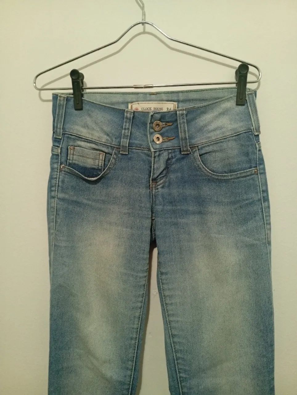 calça jeans feminina infantil clock house   - Foto 5