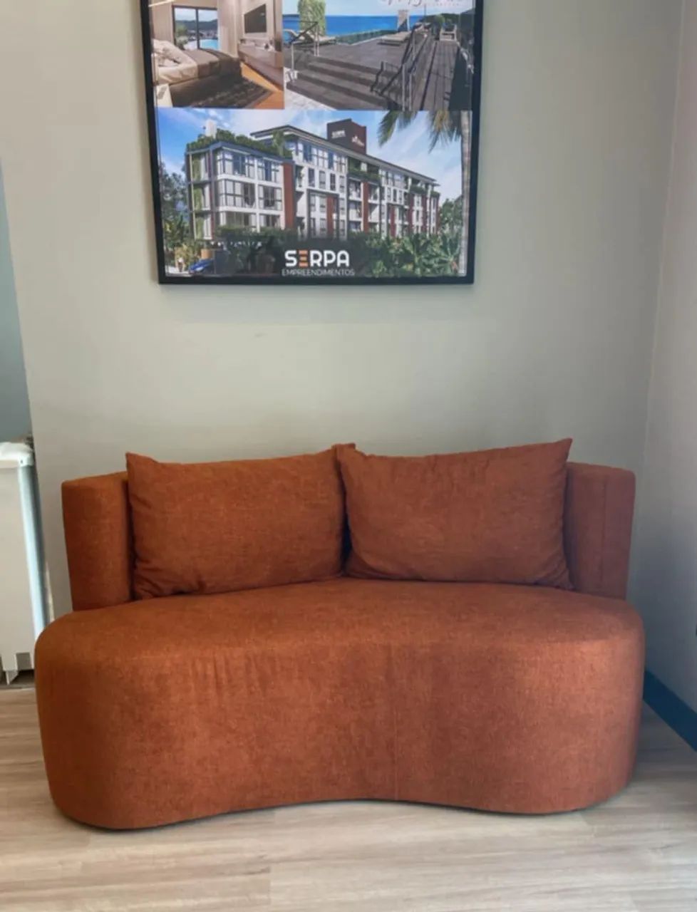 Sofá curvo modelo orgânico com 1.55m - Foto 4