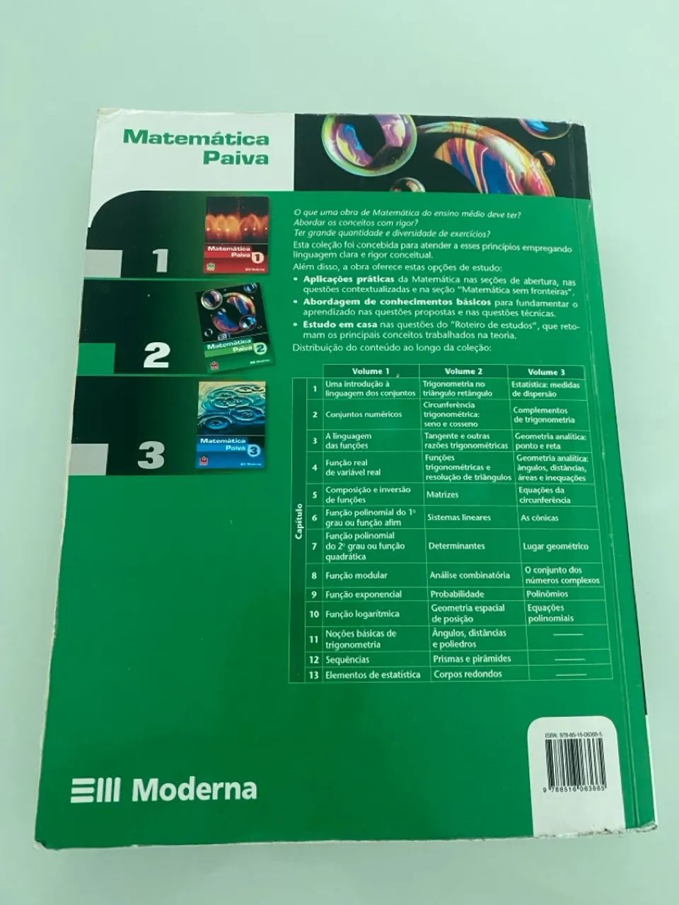 Livro Matemática Paiva 2 - Editora Moderna - Foto 3