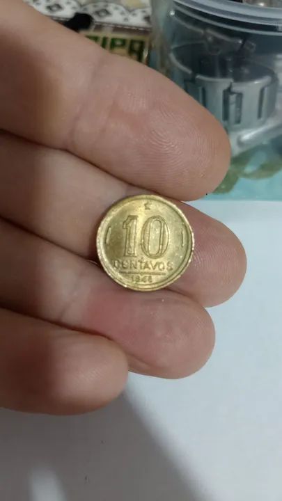 Moeda de 10 centavos 1948 José Bonifácio  - Foto 2