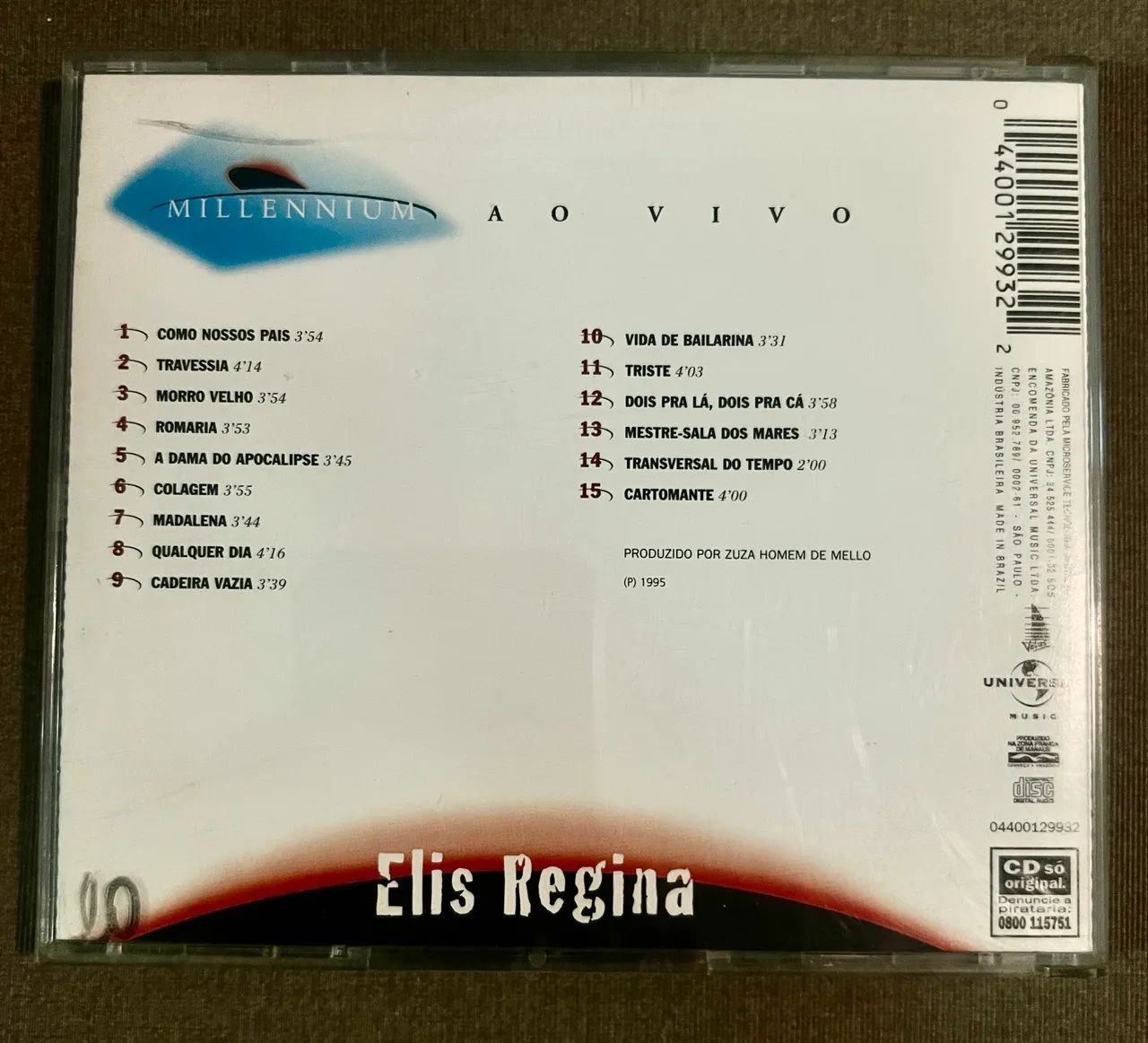 CD - ELIS REGINA (COLEÇÃO MILLENNIUM - 20 MÚSICAS DO SÉCULO XX) - Foto 2