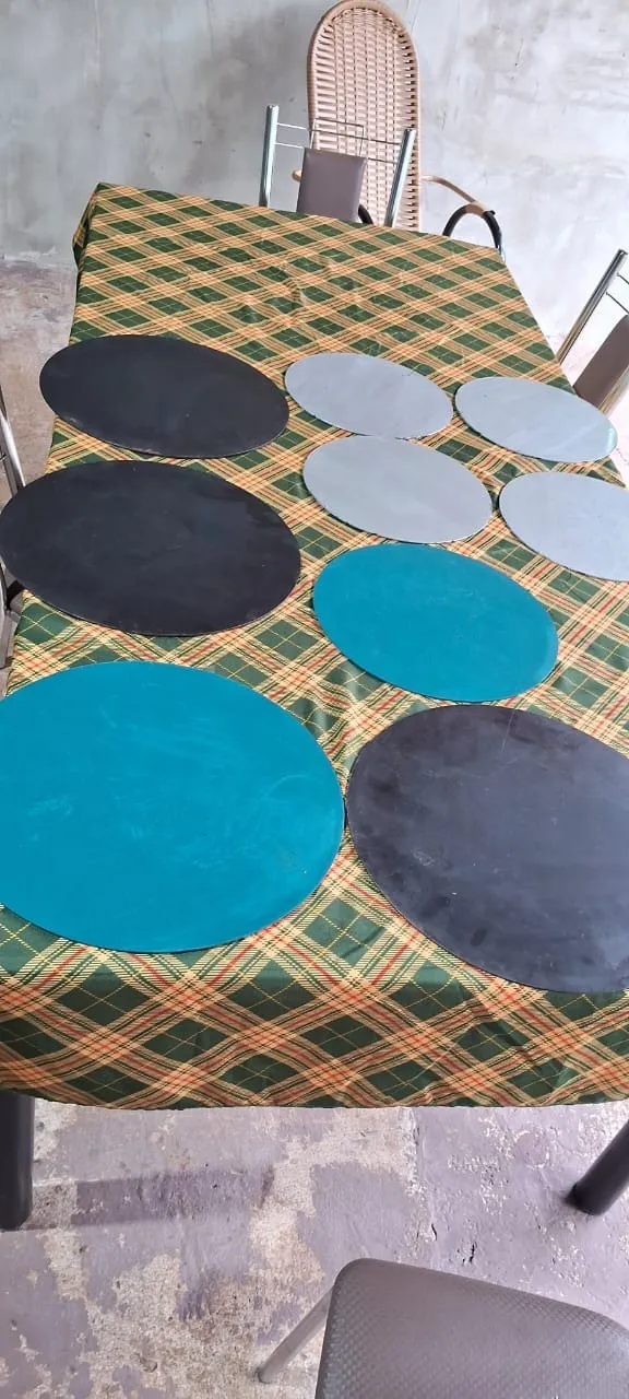 Chapas de Ferro Circular - Bem Conservado