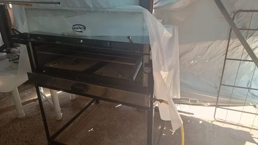 Masseira 25kg - Forno 90x90 - Máq. Assa 50 Frangos - Cilindro Elét. - 67 Formas - Foto 3