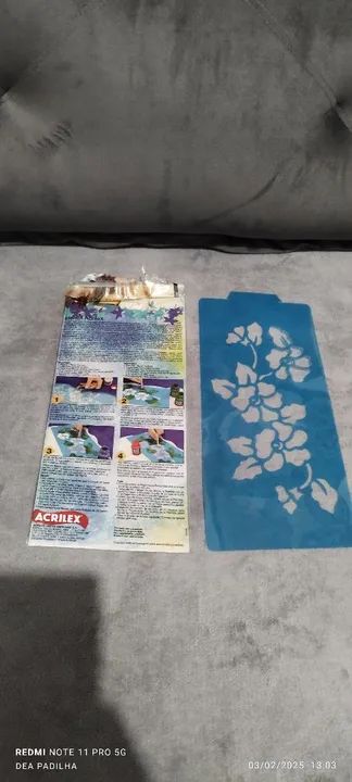 Stencil para Decoração - Flores - Foto 2