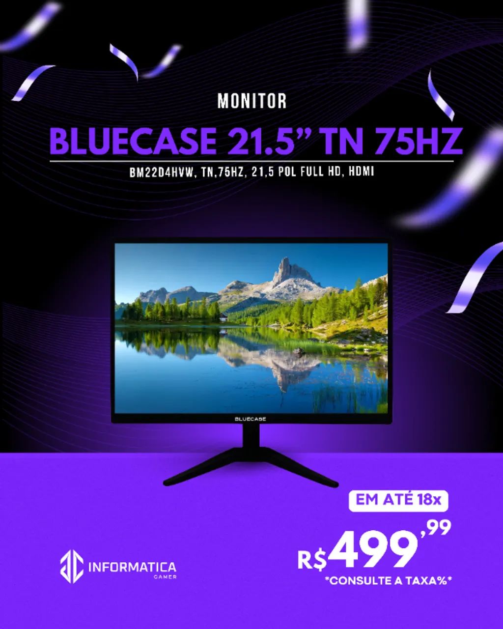 MONITOR BLUECASE 21.5 POL
