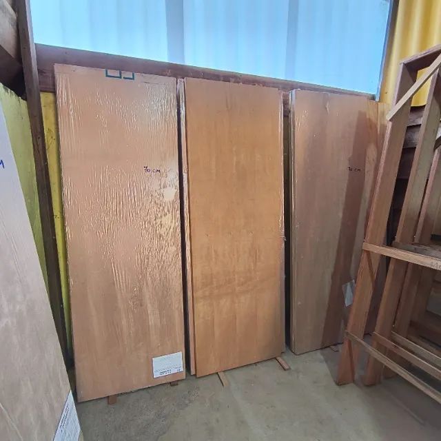 PORTA LISA DE MADEIRA CURUPIXÁ 70/80 CM PROMOÇÃO  - Foto 4
