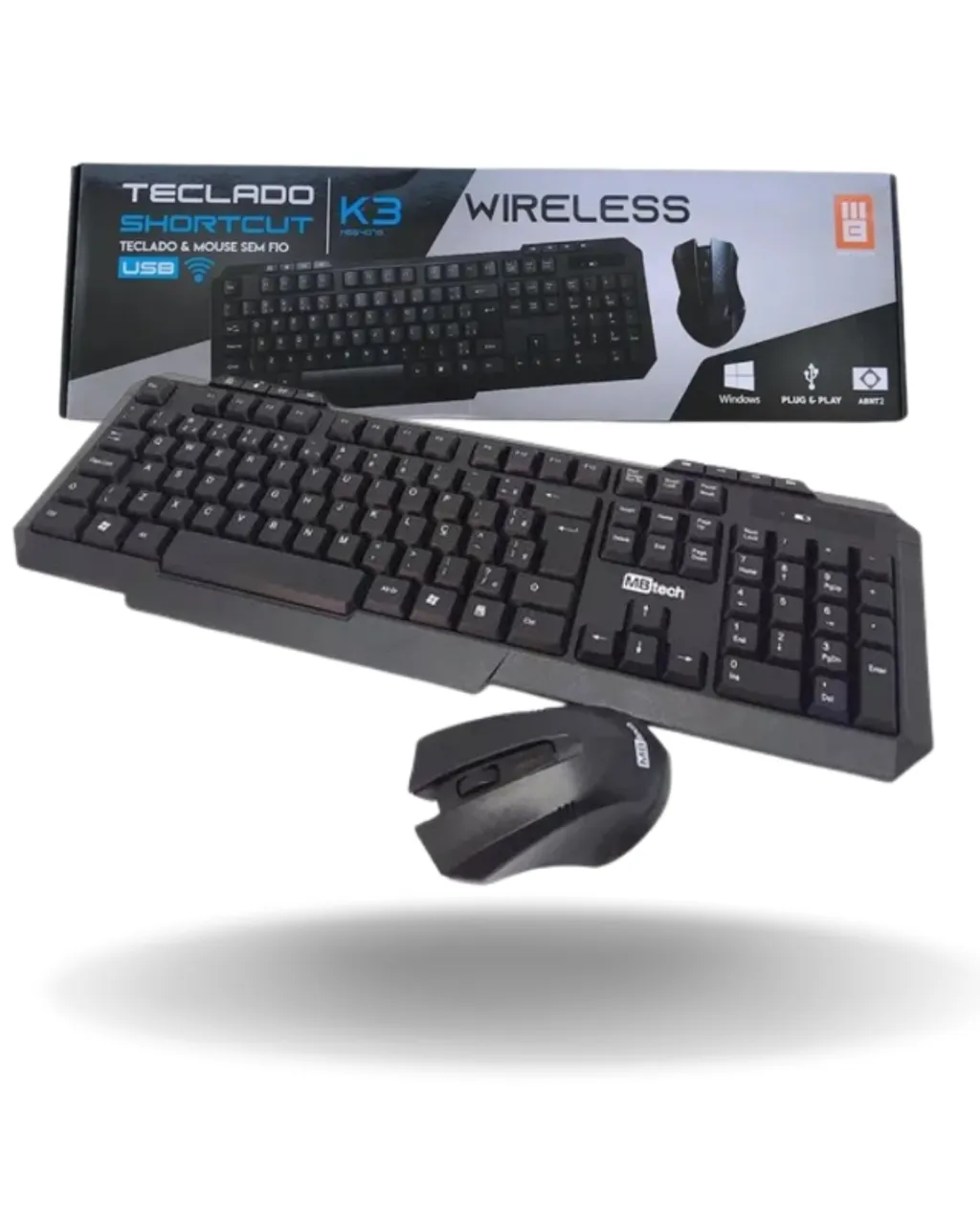 teclado e mouse sem fio k3 *NOVO*