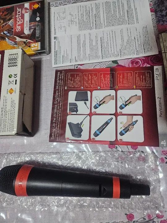 Microfones sem fio SINGSTAR PS2 PS3 PS4 - wireless kit Barato  - Foto 6