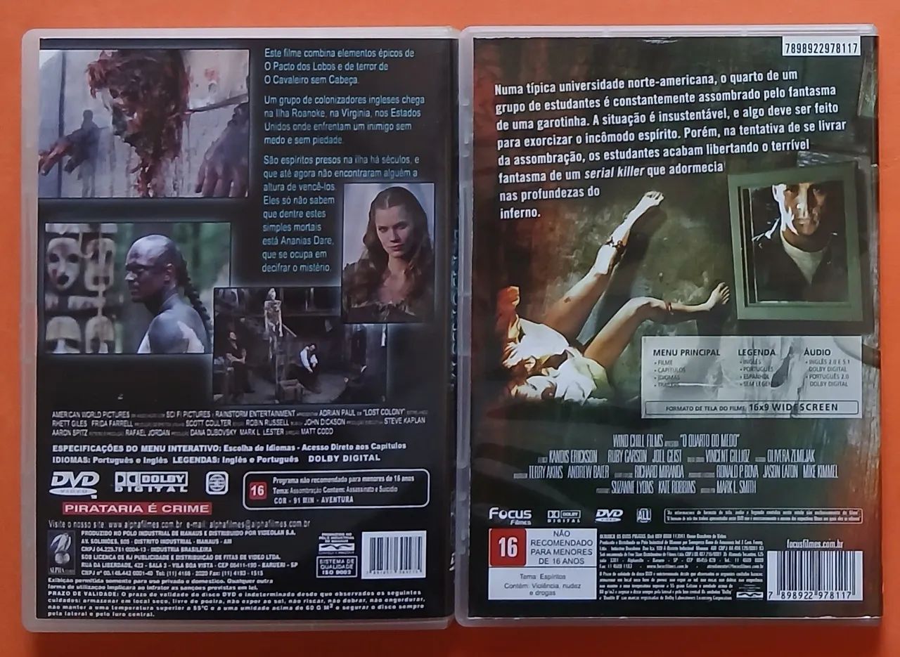 Dvd Espiritos da Floresta + Quarto do Medo  - Adrian Paul  - Foto 2