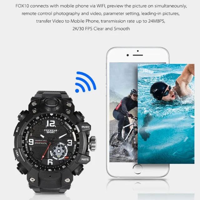 Remote Wifi Foxwear Fox Foxwear Spy Watch Watches Camera Wifi HD