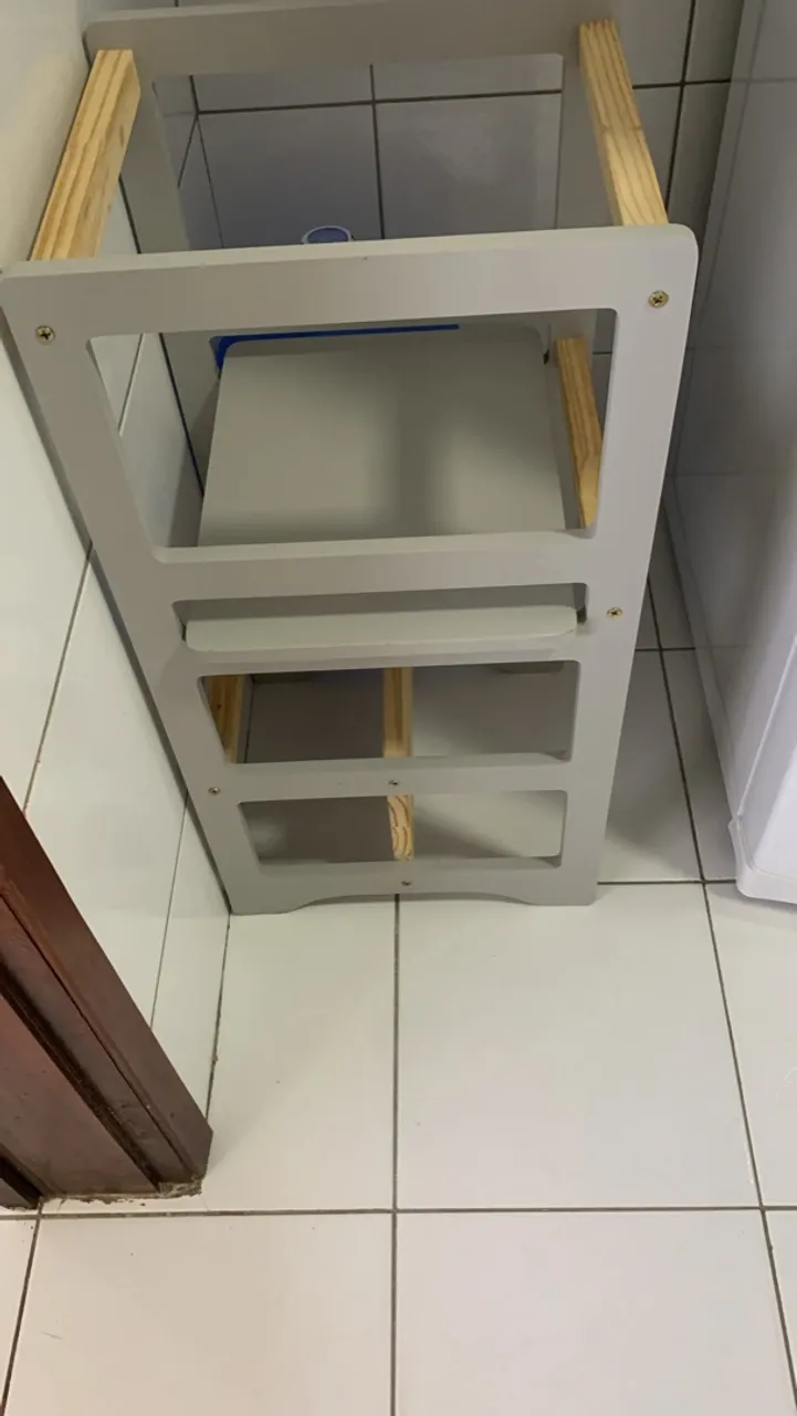 Torre de Aprendizagem Infantil - Cinza