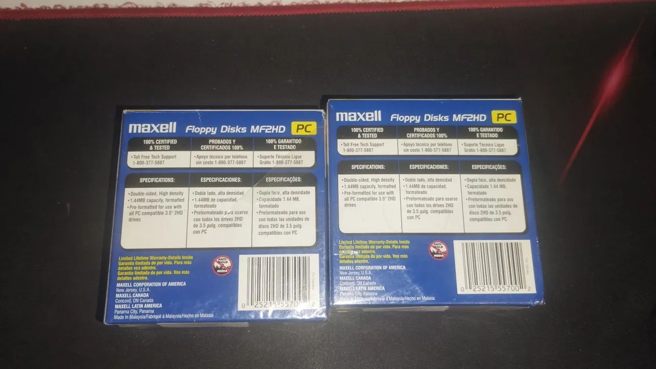 2x Caixas de disquetes Maxell 10un. - Foto 3