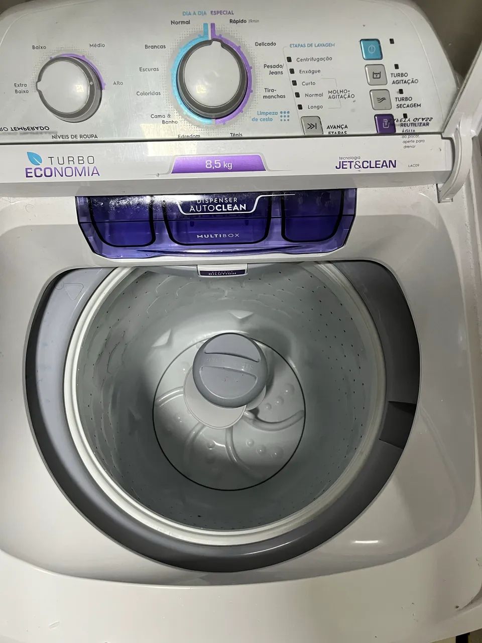 Máquina de Lavar Electrolux 8,5kg Branca Turbo Economia com Jet&Clean - Foto 2