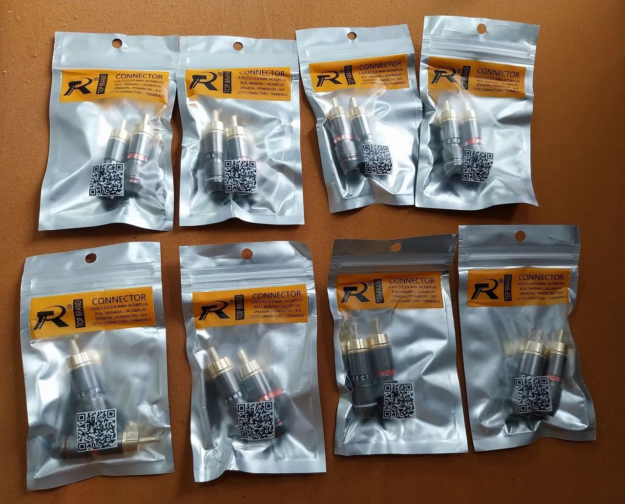 Kit de componentes de cabos e conectores de áudio novos - Foto 3