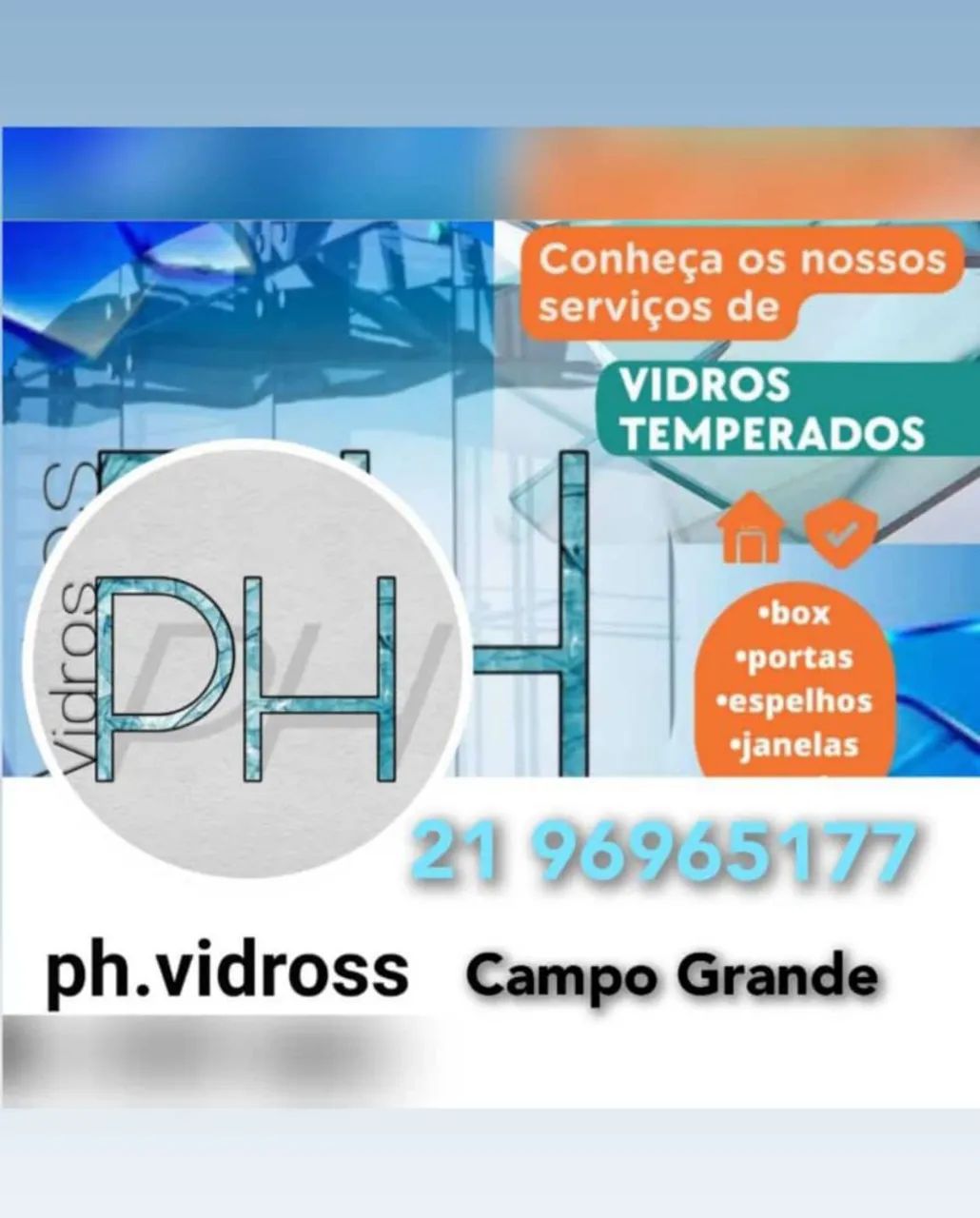 Vidros Temperados - PH Vidros - Campo Grande
