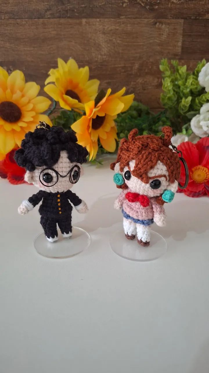 Momo Ayase + Okarun - Dandadan Amigurumi - Foto 4