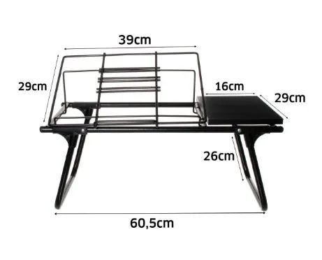 Suporte para Notebook Colo Dobrável Aramado com Madeira - Foto 2