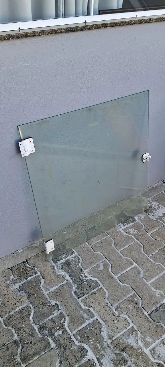 Porta de vidro 80cm por 80cm