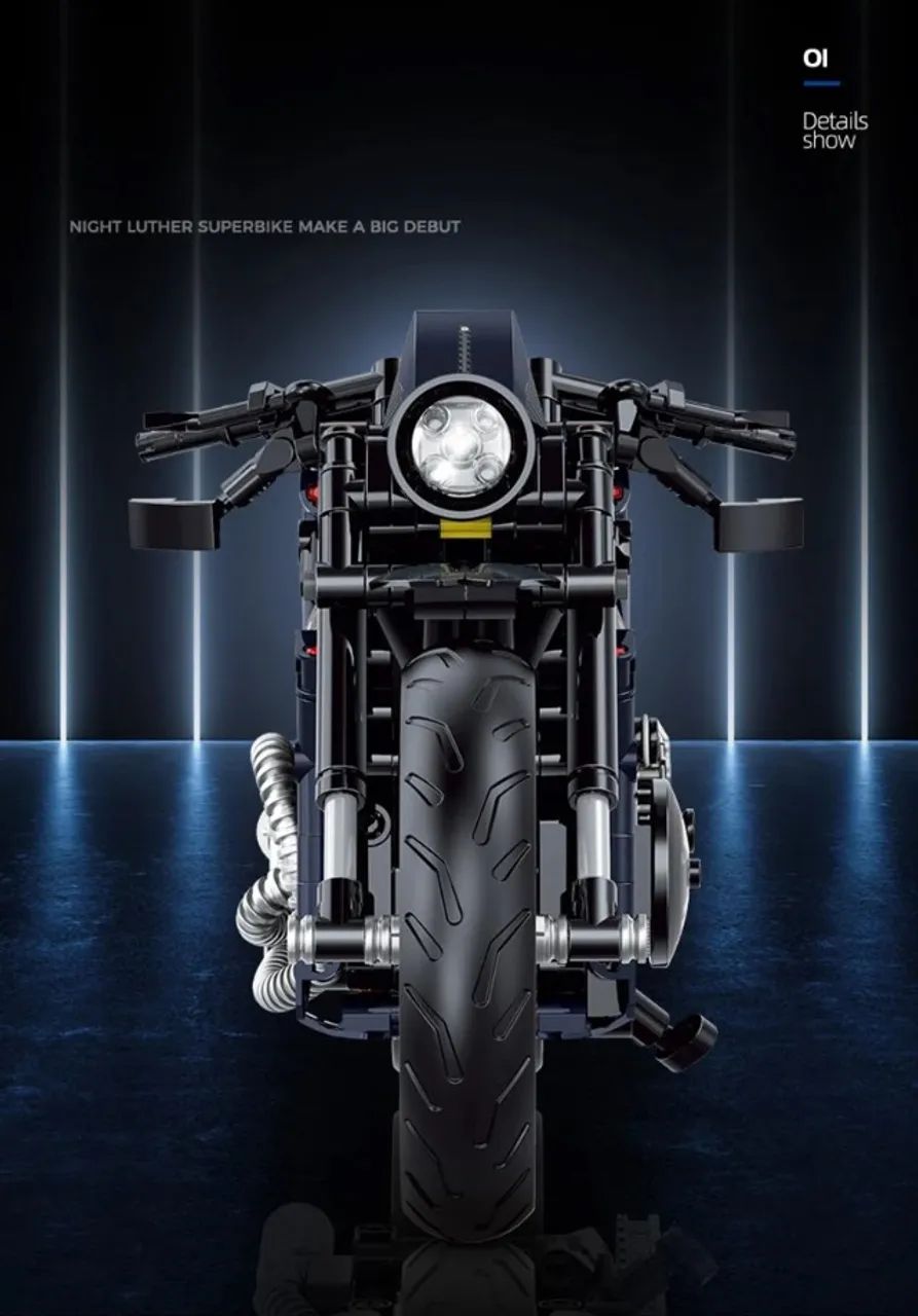 Tipo Lego Moto Custom Night Racer 1:8  - Foto 3