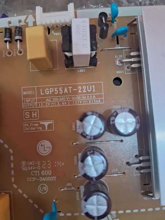 Placa da fonte e principal  da TV LG 55 polegadas  - Foto 6