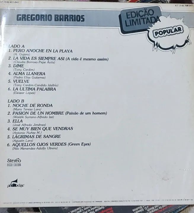 LP Gregório Barrios - edição limitada  - Foto 2