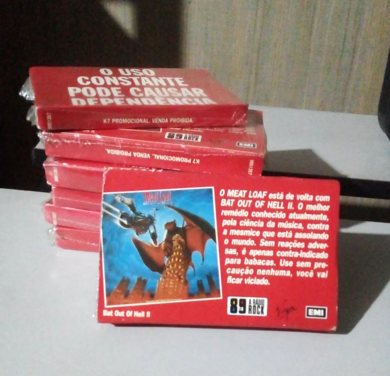 Lote de cassettes PROMO K7s do MEAT LOAF "Bat Out of Hell II", Virgin Records/EMI - Foto 3