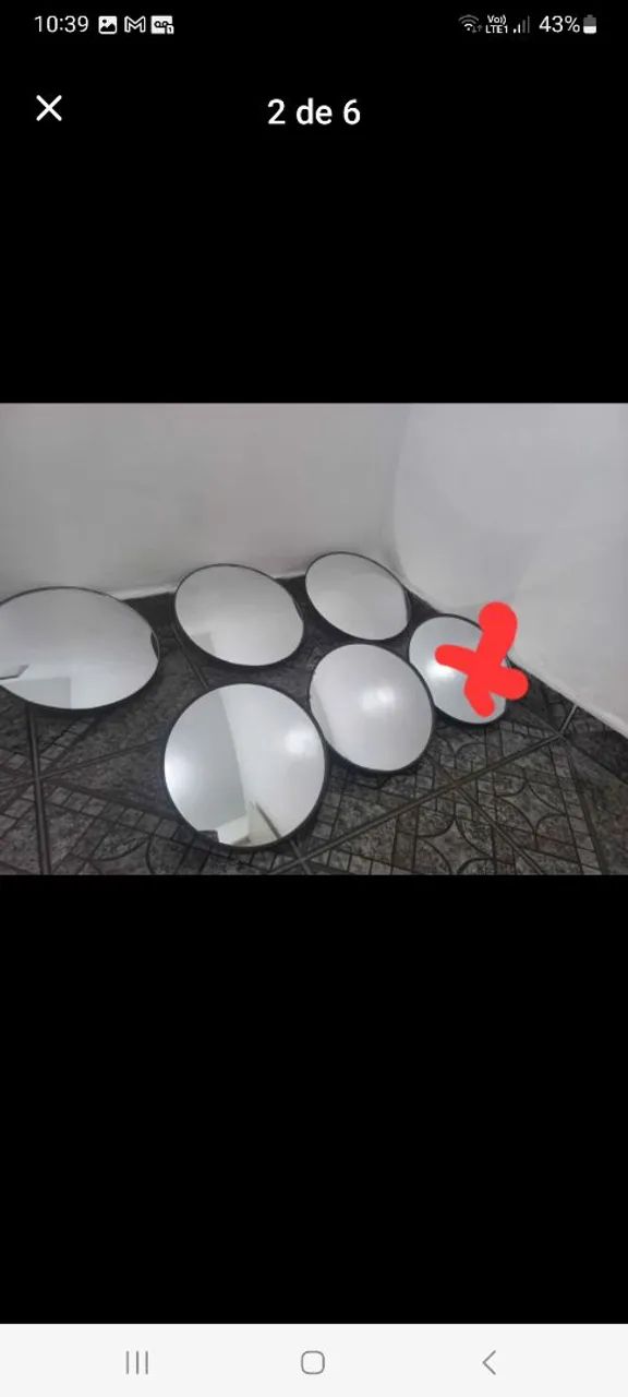5 espelhos convexo comércio, 2  de 30 diâmetro 3 de 25 diâmetro  - Foto 4