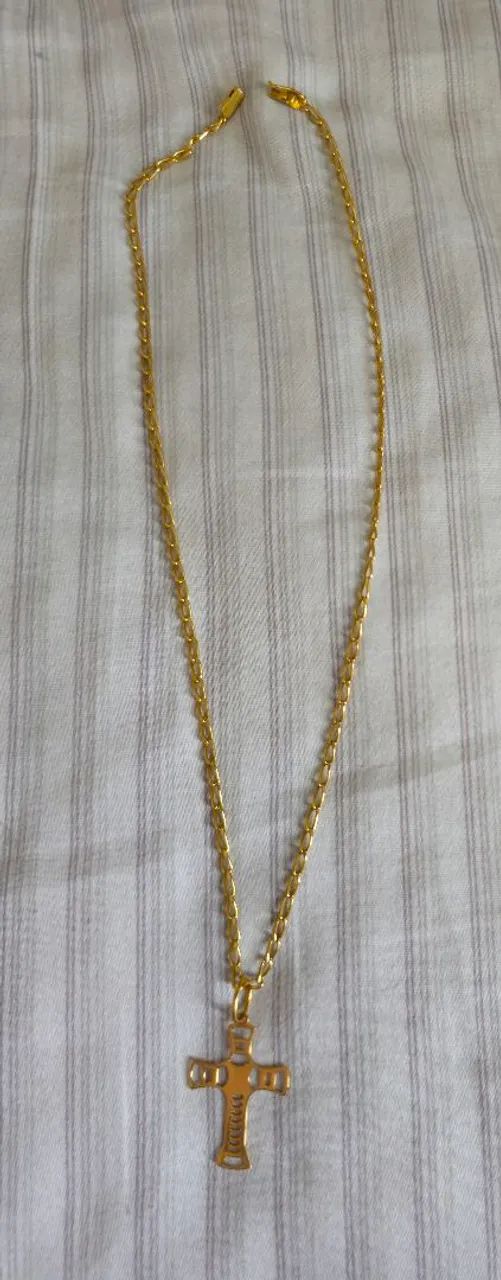 Cordão Ouro18k com pingente Crucifixo.  - Foto 3