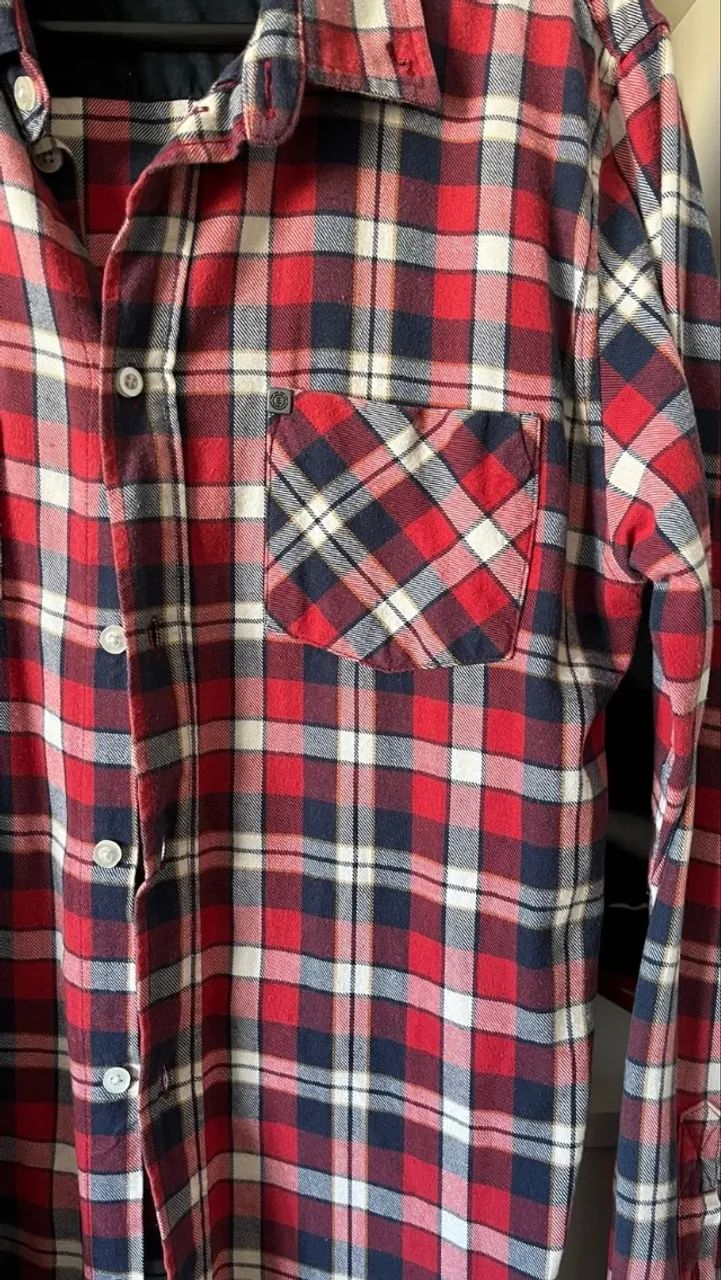 Camisa Element manga longa flanelada xadrez - Foto 4