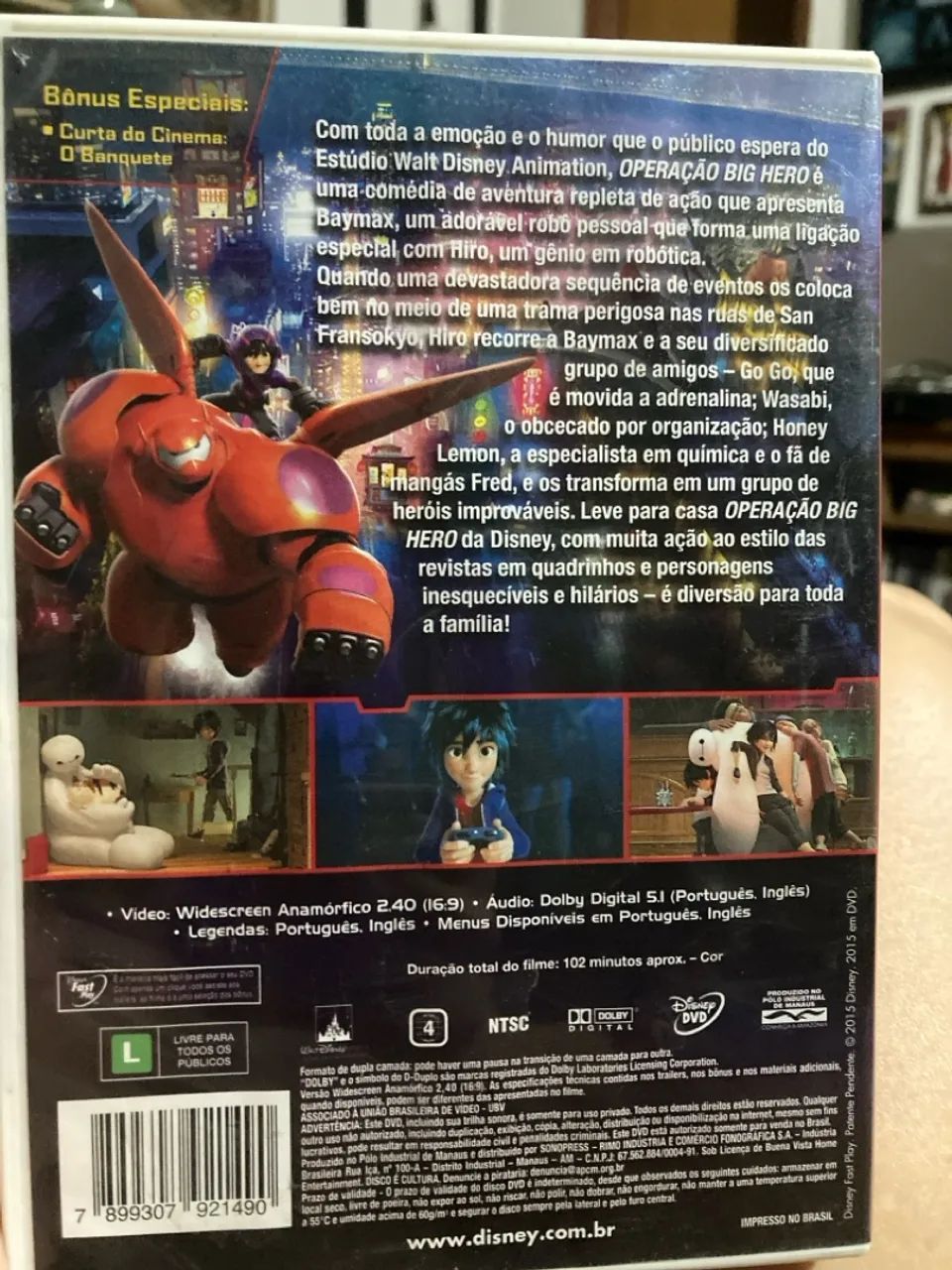 DVD OPERAÇÃO BIG HERO Disney - Foto 2