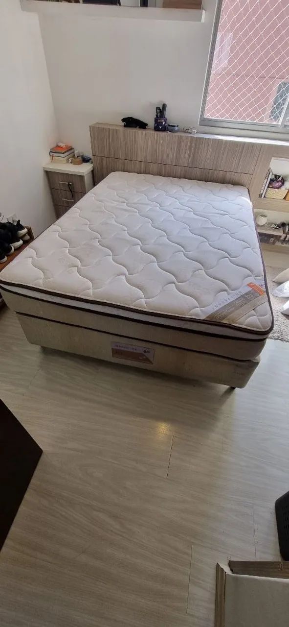 Cama Casal Box Innovation Castor Excelente estado - Foto 3