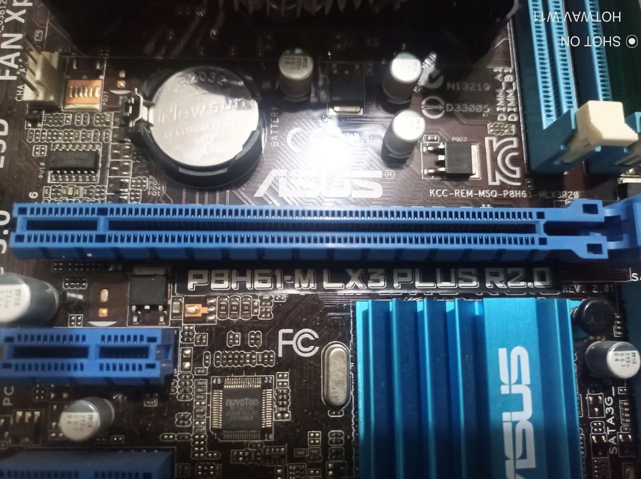 Placa mãe Asus com processador, cooler, memória e espelho, completa. - Foto 3