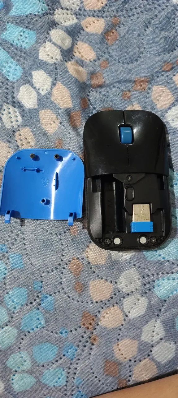 Mouse Sem Fio Ergonômico - Azul e Preto HP - Foto 3