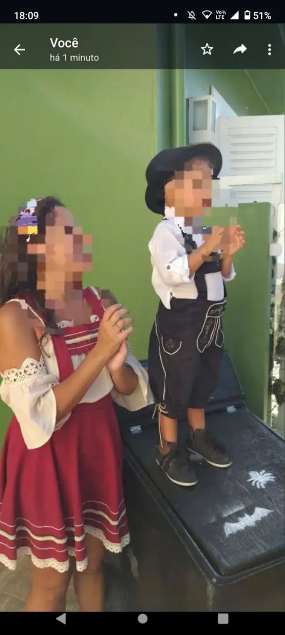 Vestido típico alemão ajustavel veludo - Foto 2