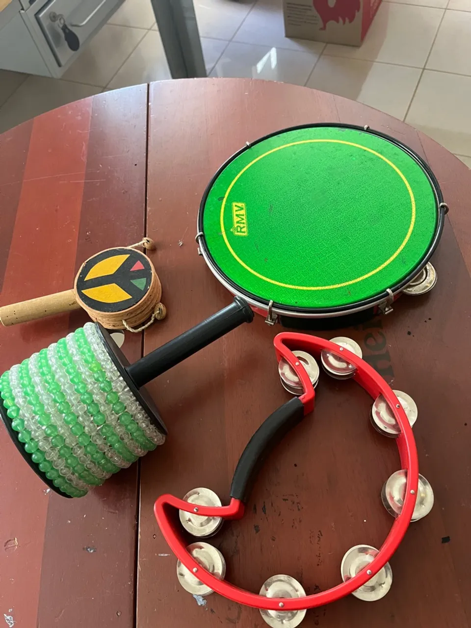 Kit de instrumentos de percussão