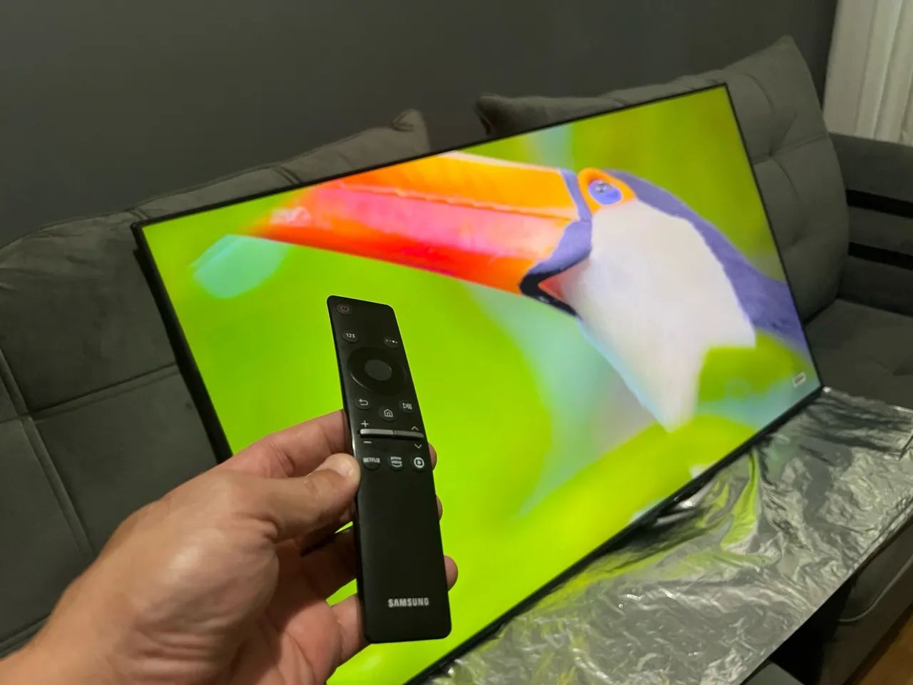 TV Samsung 55 QLED sem uso