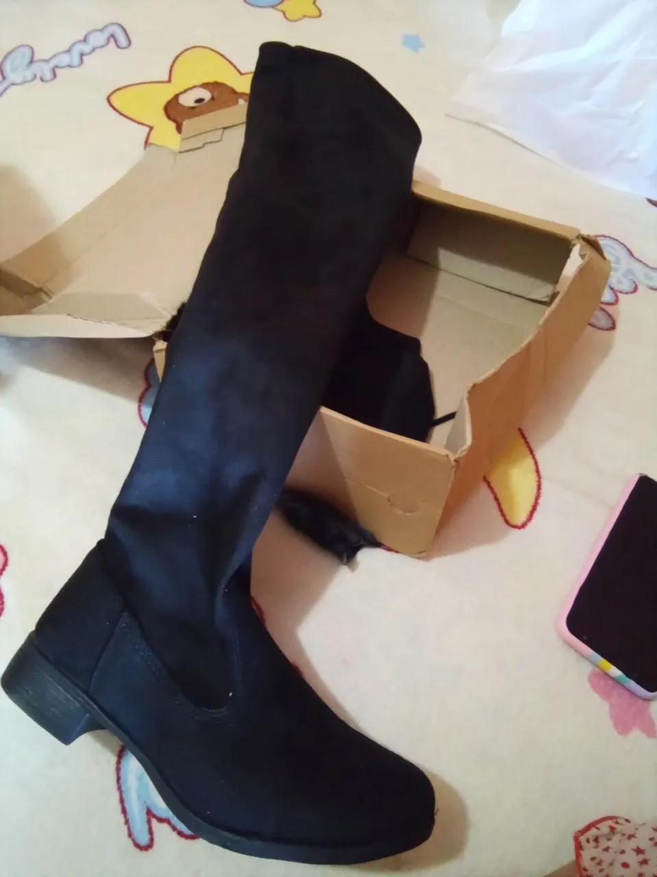 Bota Over Knee Preta - Nova!