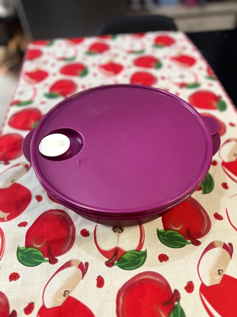 TUPPERWARE cristalwave 3L linha microondas cor uva