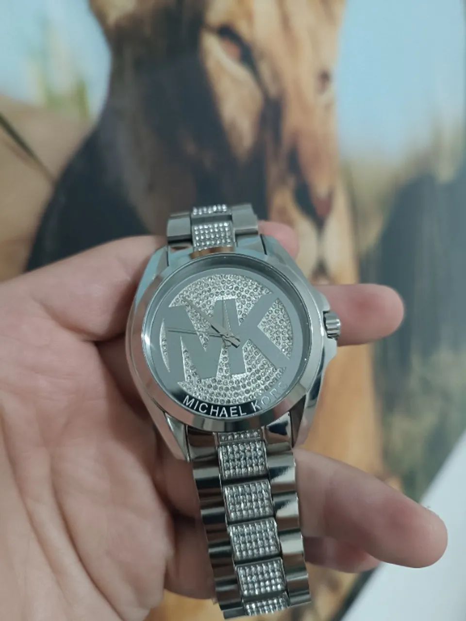 Relógio MICHAEL KORS MK PRATA CRAVEJADO  - Foto 2