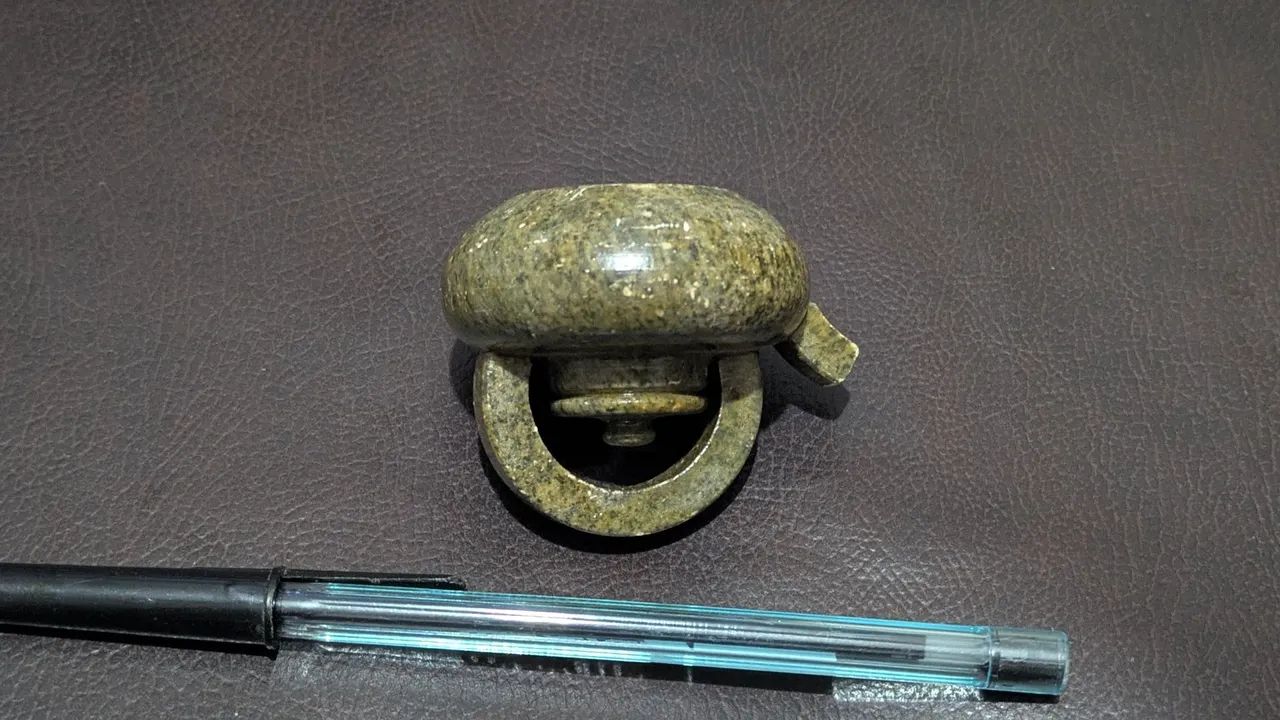 Miniatura Bule Pedra-Sabão - Artesanato 6x5,5cm - Decoração Coleção - Foto 2