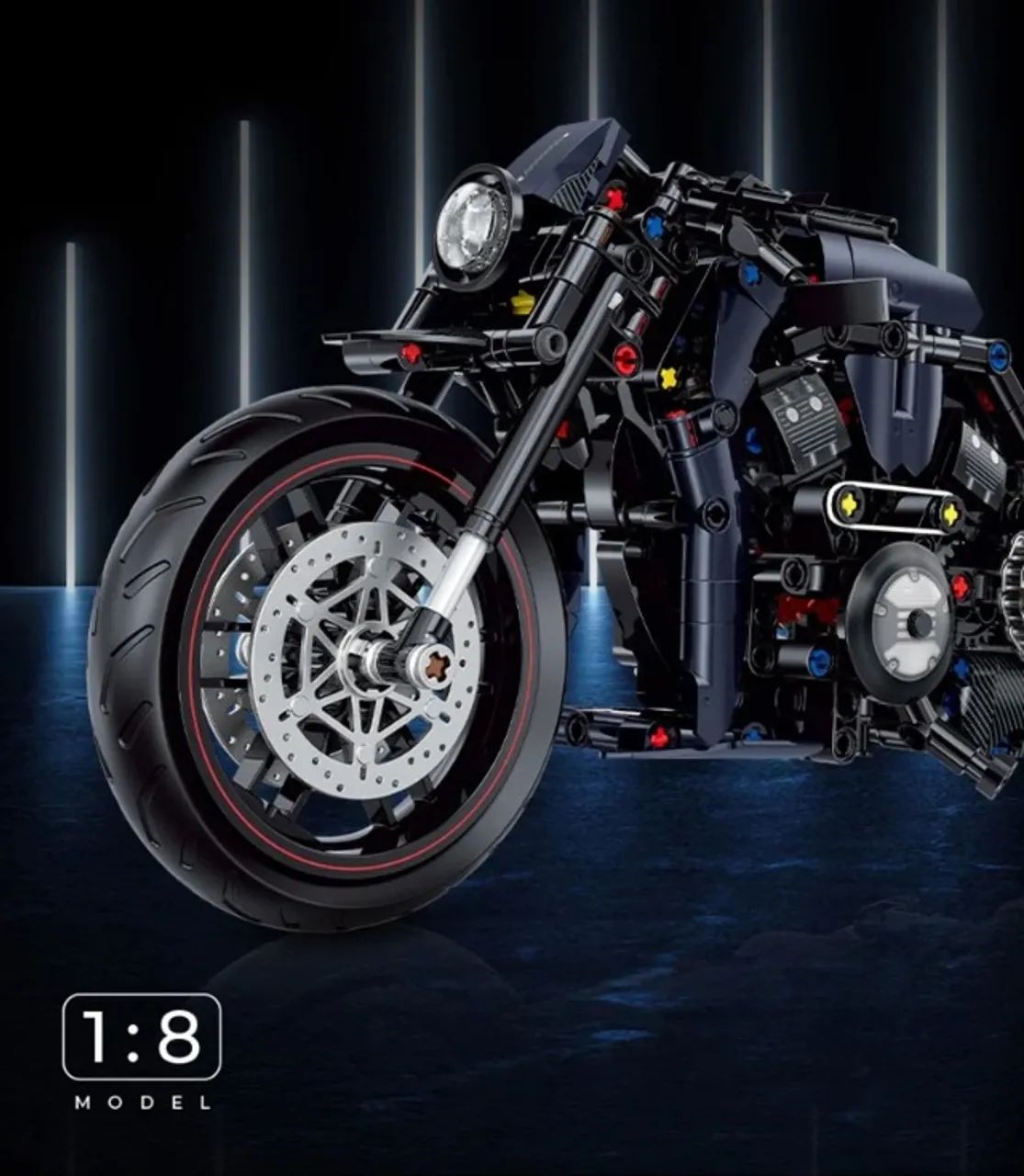 Tipo Lego Moto Custom Night Racer 1:8  - Foto 2