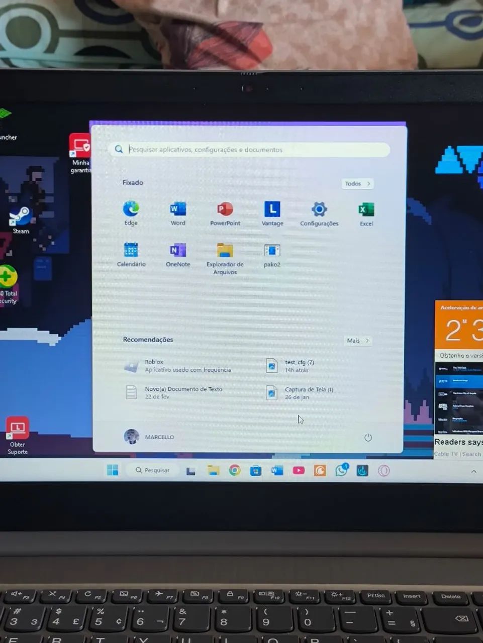 Vendo notebook Lenovo para jogos e tarefas do dia a dia. - Foto 6
